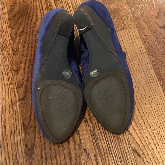 VINCE CAMUTO ‘HAMIL’ BLUE SUEDE WEDGE BOOTIE - Picture 8 of 9